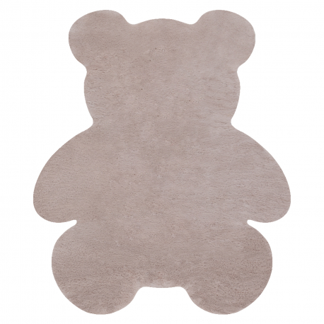 Moderner Waschteppich SHAPE 3146 Teddybär Shaggy - erröten rosa plüschig, Antirutsch 