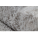 Modern mosószőnyeg SHAPE 3146 Teddi maci shaggy - szürke plüss, csúszásgátló