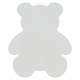 SHAPE 3146 tapete de lavagem moderno shaggy urso Teddy - marfim, espesso e antiderrapante