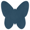 Dywan SHAPE 3150 Motyl Shaggy - niebieski pluszowy, antypoślizgowy, do prania