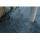 Moderne vask tæppe SHAPE 3150 Sommerfugl shaggy - blå plys, anti-slip 
