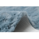 Moderne vask tæppe SHAPE 3150 Sommerfugl shaggy - blå plys, anti-slip 