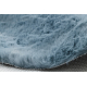 Dywan SHAPE 3150 Motyl Shaggy - niebieski pluszowy, antypoślizgowy, do prania