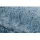 Alfombra de lavado moderna SHAPE 3150 Mariposa shaggy - azul felpa, gruesa antideslizante