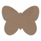 Moderner Waschteppich SHAPE 3150 Schmetterling Shaggy - beige plüschig, Antirutsch 