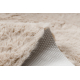 Moderne vask tæppe SHAPE 3150 Sommerfugl shaggy - beige plys, anti-slip 