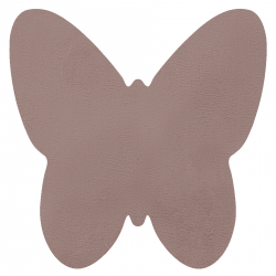 Modern washing carpet SHAPE 3150 Butterfly shaggy - blush pink plush, anti-slip 