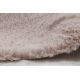 Moderni pesu matto SHAPE 3150 Perhonen shaggy - vaaleanpunainen muhkea liukastumisenesto