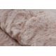 Moderni pesu matto SHAPE 3150 Perhonen shaggy - vaaleanpunainen muhkea liukastumisenesto