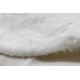 SHAPE 3150 tapete de lavagem moderno shaggy Borboleta - marfim, espesso e antiderrapante