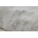 Sodobna pralna preproga SHAPE 3150 Metulj shaggy - slonova kost barva plišasta, protidrsna