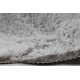 Alfombra de lavado moderna SHAPE 3150 Mariposa shaggy - gris felpa, gruesa antideslizante