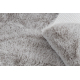 Сучасний пральний килим SHAPE 3150 Метелик shaggy - сірий плюшевий протиковзкий