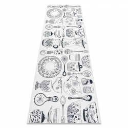 ANDRE mycí kobereček Keramika 1318 kuchyň, protiskluz - béžový