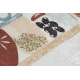 ANDRE 1299 mosható szőnyeg Edények, konyhába csúszásgátló - bézs