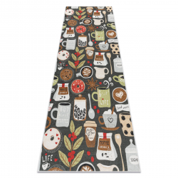 SPARK 0687 beige / schwarz Teppich - Rahmen, Sisal, Strukturell