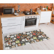 SPARK 0687 alfombra beige / negra - Marco, sisal, estructural