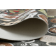 SPARK 0687 alfombra beige / negra - Marco, sisal, estructural