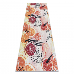 SPARK 0689 alfombra beige / negra - Líneas, sisal, estructural