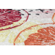 ANDRE 1270 mosható szőnyeg Narancs, konyhába csúszásgátló - rózsaszín