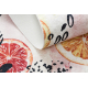 ANDRE 1270 tapijt wasbaar Sinaasappels, keuken, antislip - roze