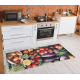 ANDRE 1711 washing carpet Fruits and vegetables, kitchen, anti-slip - green