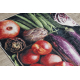 Килим за пране ANDRE 1711 Плодове и зеленчуци, за кухнята, неплъзгащ се - зелен