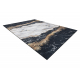 ANDRE 1124 tapijt wasbaar marmer antislip - zwart