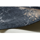 ANDRE 1124 umývací koberec Mramor protišmykový - čierna