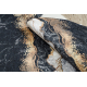 ANDRE 1124 vaske Teppe Marmor antiskli - svart