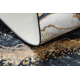 ANDRE 1124 umývací koberec Mramor protišmykový - čierna