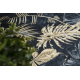 ANDRE 1311 mosható szőnyeg Monstera levelek csúszásgátló - fekete / arany