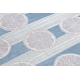 Fonott sizal szőnyeg SION grapefruit 00002 lapos szövött ecru / rózsaszín / kék 