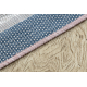 BLISS Z226AZ226 alfombra crema / gris - Marco, ornamento, moderna, estructural