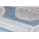 BLISS Z226AZ226 alfombra crema / gris - Marco, ornamento, moderna, estructural