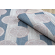 Sisal tapijt SION pompelmoes 00002 plat te weven ecru / roze / blauw 