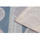 Styginių kilimas SIZAL SION greipfrūts 00002 plokščias audimas ecru / rozā / zils