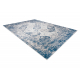 ANDRE 1819C tapijt wasbaar Rozet, vintage antislip - béžový / blauw
