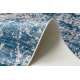 ANDRE 1819C mazgāšanas paklājs Rozete vintage pretslīdēšana - bēšs / zils