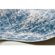 ANDRE 1819C umývací koberec Rozeta, protišmykový - béžová / modrý