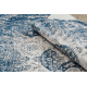 ANDRE 1819C Waschteppich Rosette, vintage Anti-Rutsch - beige / blau