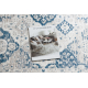 Tappeto lavabile ANDRE 1819C Rosone, vintage antiscivolo - beige / blu