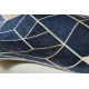ANDRE 1216 pralna preproga kocka, geometrija proti drsenju - plava