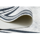 Alfombra lavable ANDRE 1023 Marco mármol antideslizante - negro / blanco