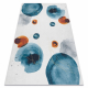 ANDRE 1220 pranje tepiha apstrakcija protuklizna - bijelim / plava