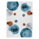 Alfombra lavable ANDRE 1112 Abstracción antideslizante - blanco / azul