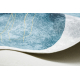 Tapis lavable ANDRE 1112 Abstraction antidérapant - blanc / bleu