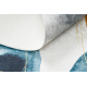 ANDRE 1112 tvättmatta Abstraktion halkskydd - vit / blå