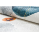 ANDRE 1112 mosható szőnyeg Absztrakció csúszásgátló - fehér / kék