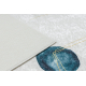 ANDRE 1112 mazgāšanas paklājs Abstrakcija pretslīdēšana - balts / zils
